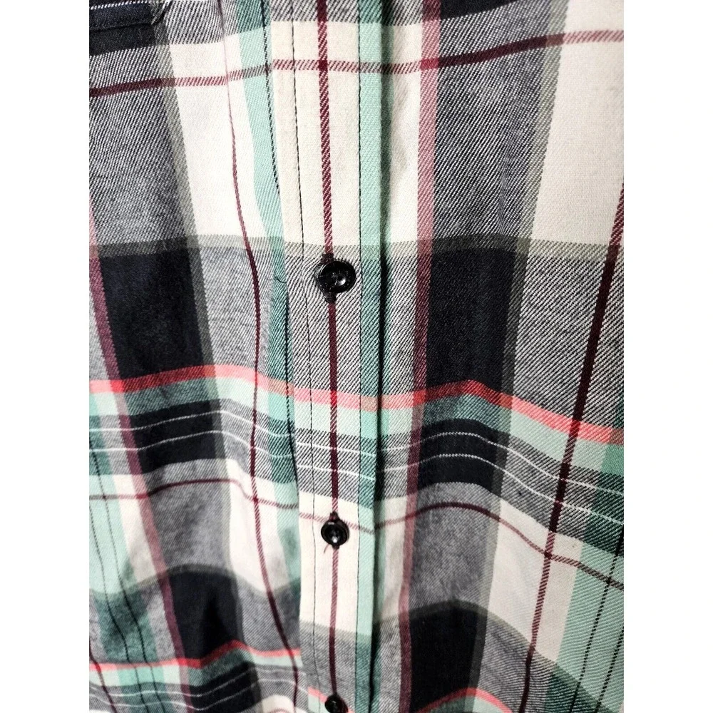 New  Mens North Face Arroyo Lightweight Flannel Plaid Button Down Shirt Size XXL